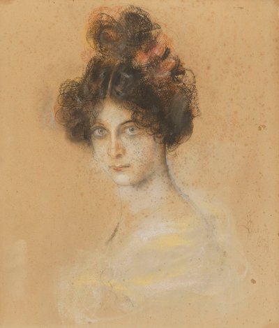 Portrait of the Australian Cancan Dancer Saharet by Franz von Lenbach